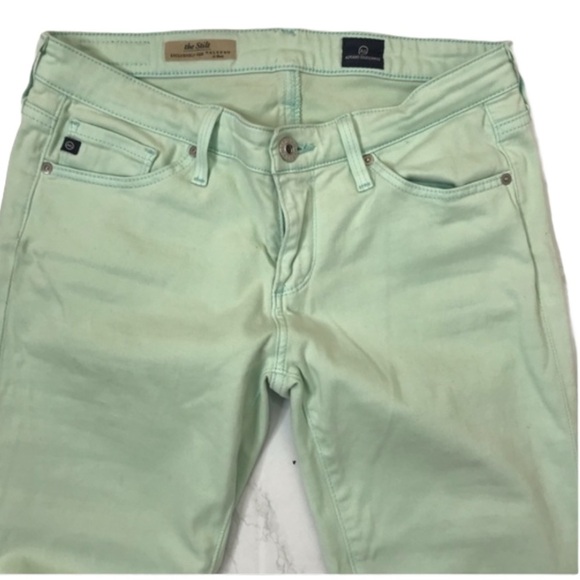 AG X CALYPSO ST BARTH Mint Stilt Sateen Jeans Size 25 - Picture 2 of 6